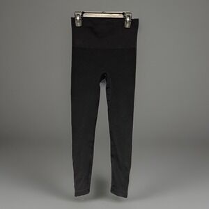 Spanx Women's Black Full Length Leggings‎ With Zipper Detail Size Small